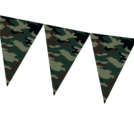 Banderín triangulos camuflado